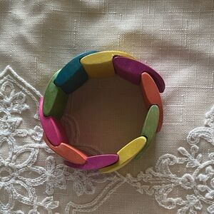Colorful Expandable Wooden Bracelet